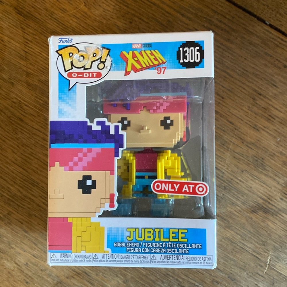 Funko Pop! 8-bit X-Men Jubilee bobble head figure